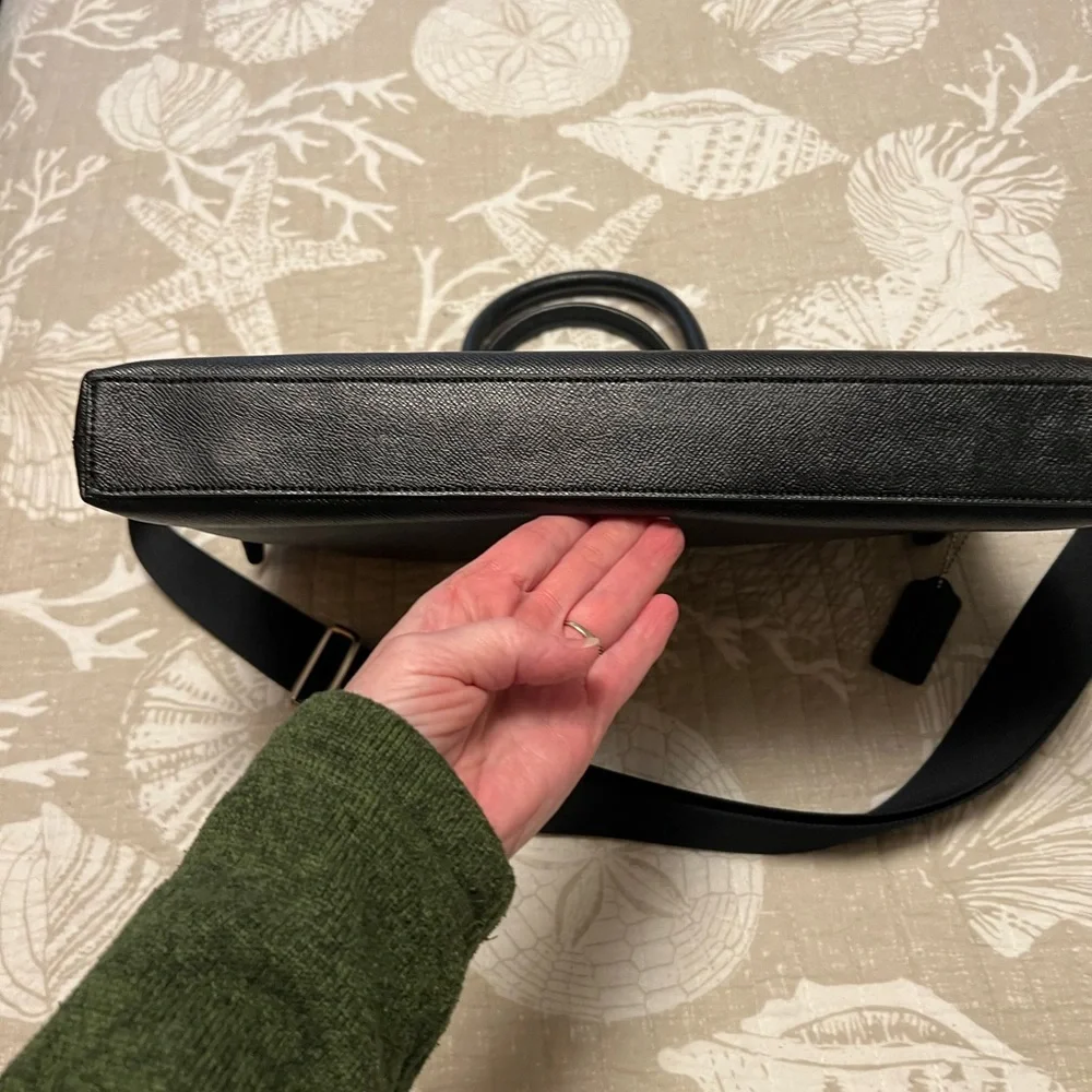 Coach Black Leather Briefcase or Laptop Bag - NWOT